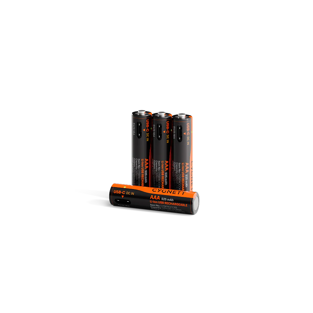 AAA USB-C Rechargeable Li-ion Battery (4 Pack)