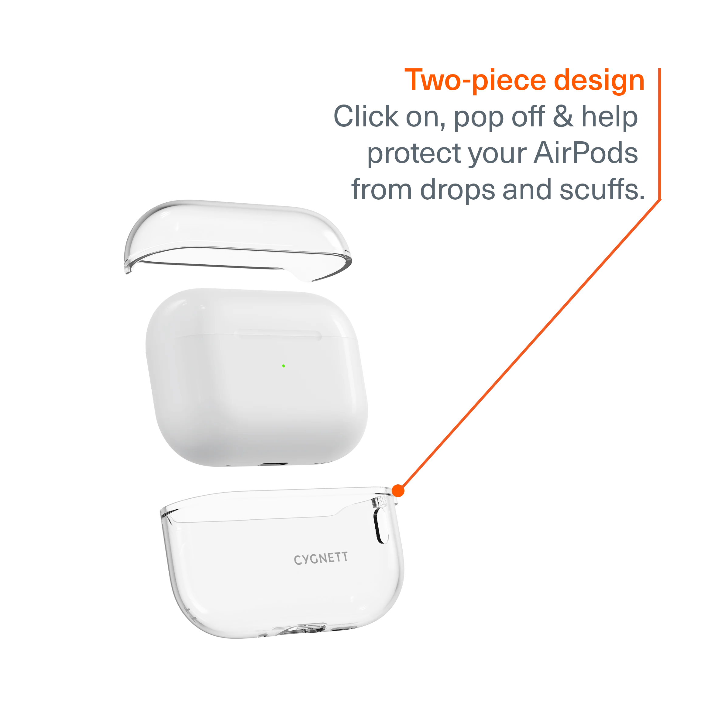 Clear Protective Case for AirPods Pro Gen 3 - Image 3