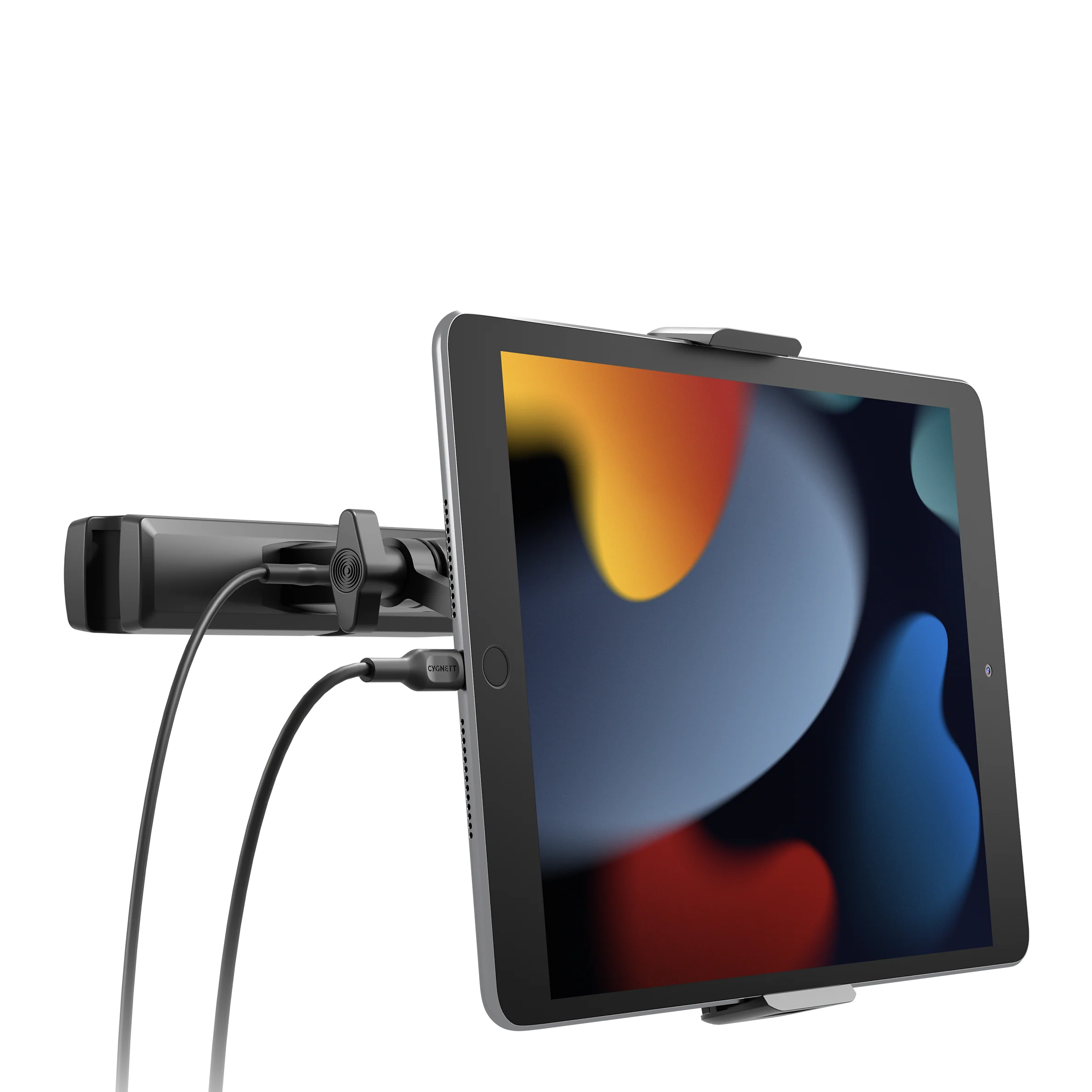 Adjustable Car Tablet Mount with Multiple USB Ports