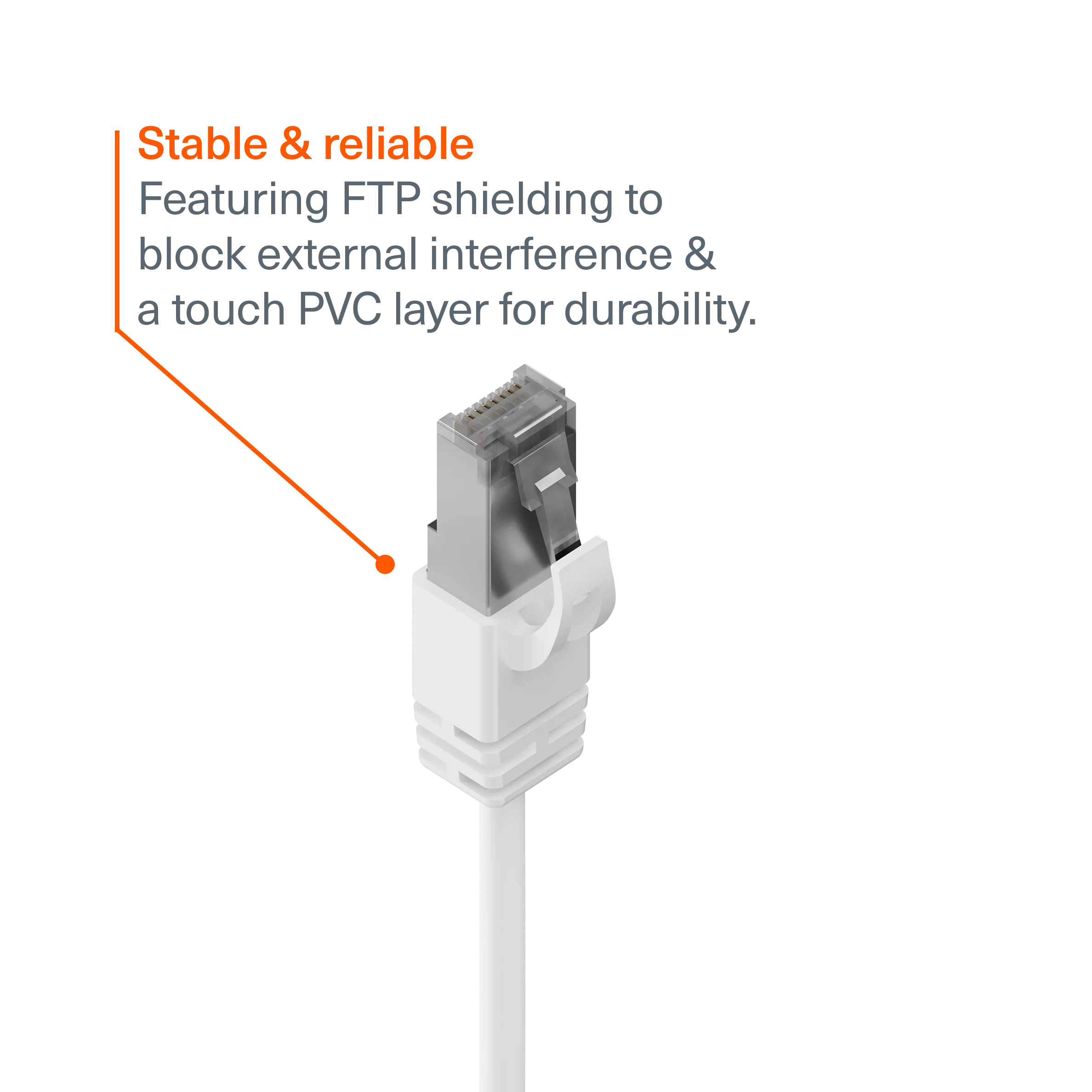 CAT6 RJ45 Gigabit Ethernet Cable - 2M - Image 3