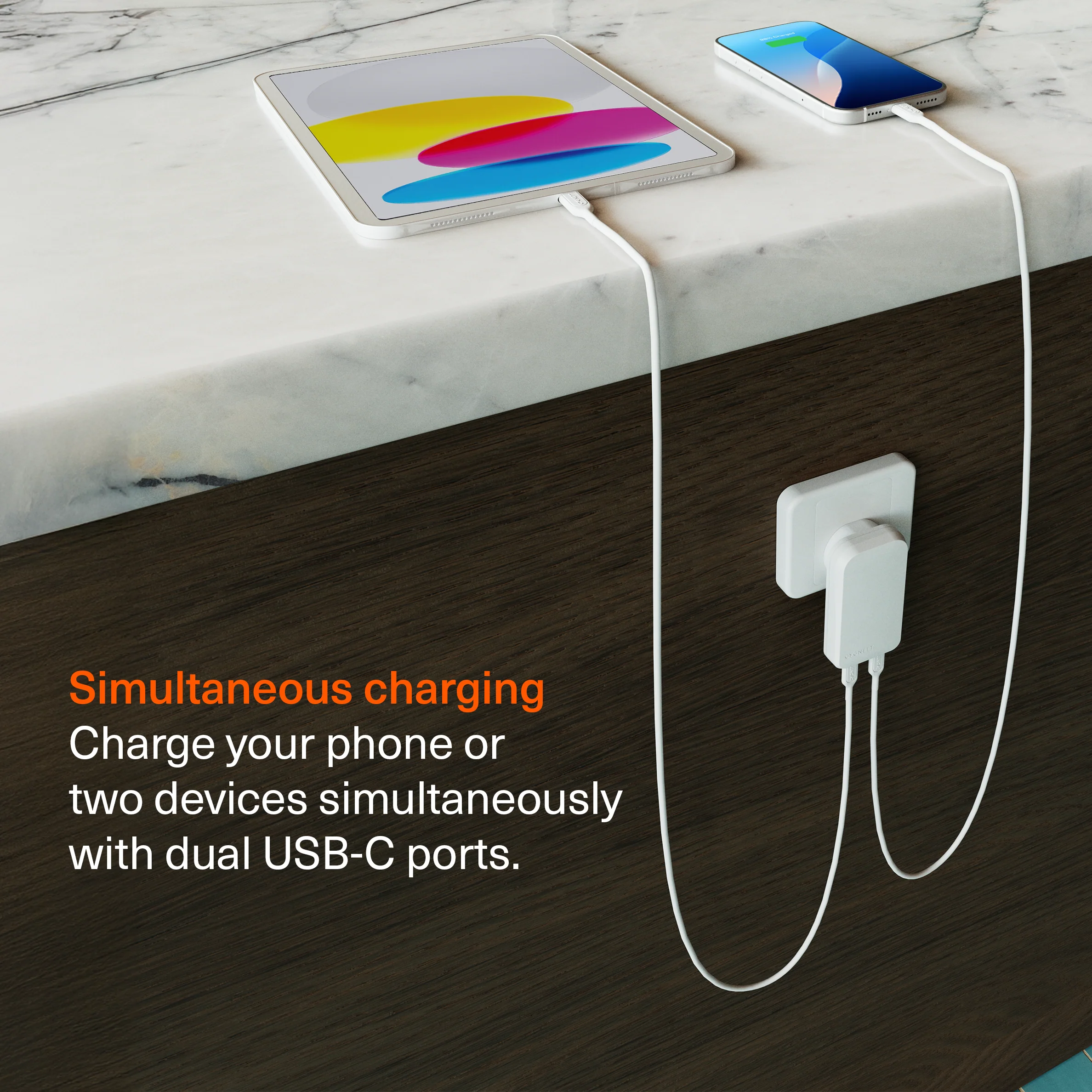 30W Dual USB-C GaN Slim Wall Charger - Image 6