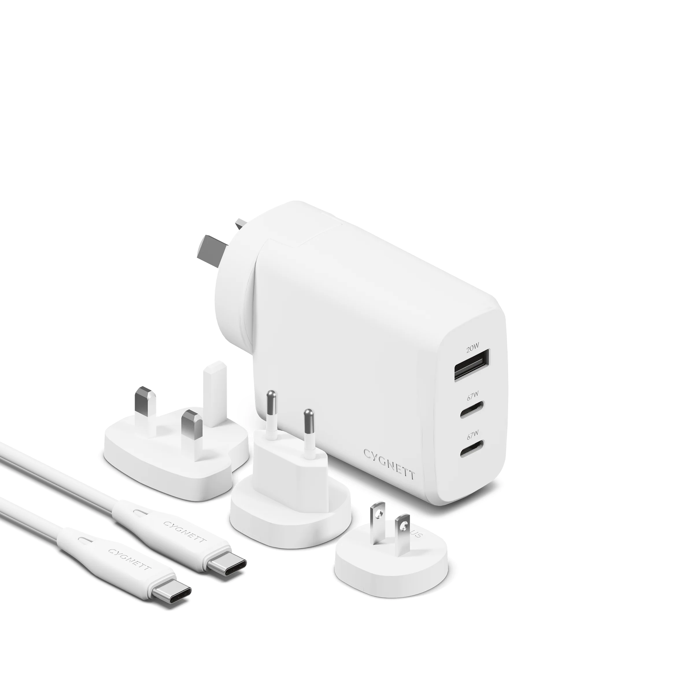 67W Multi Port Wall Charger