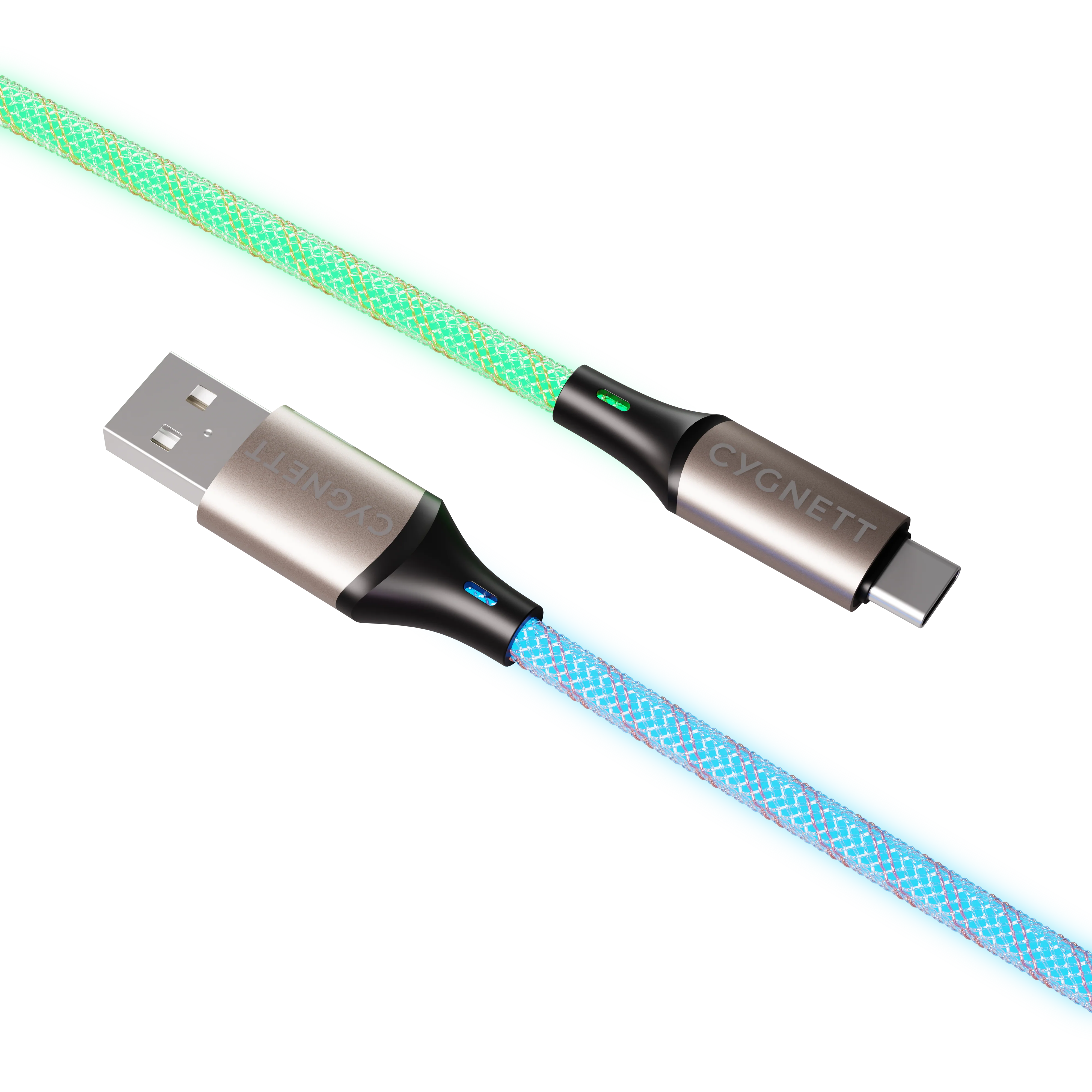 USB-C to USB-A Light Up Cable - 1.2M - Image 2