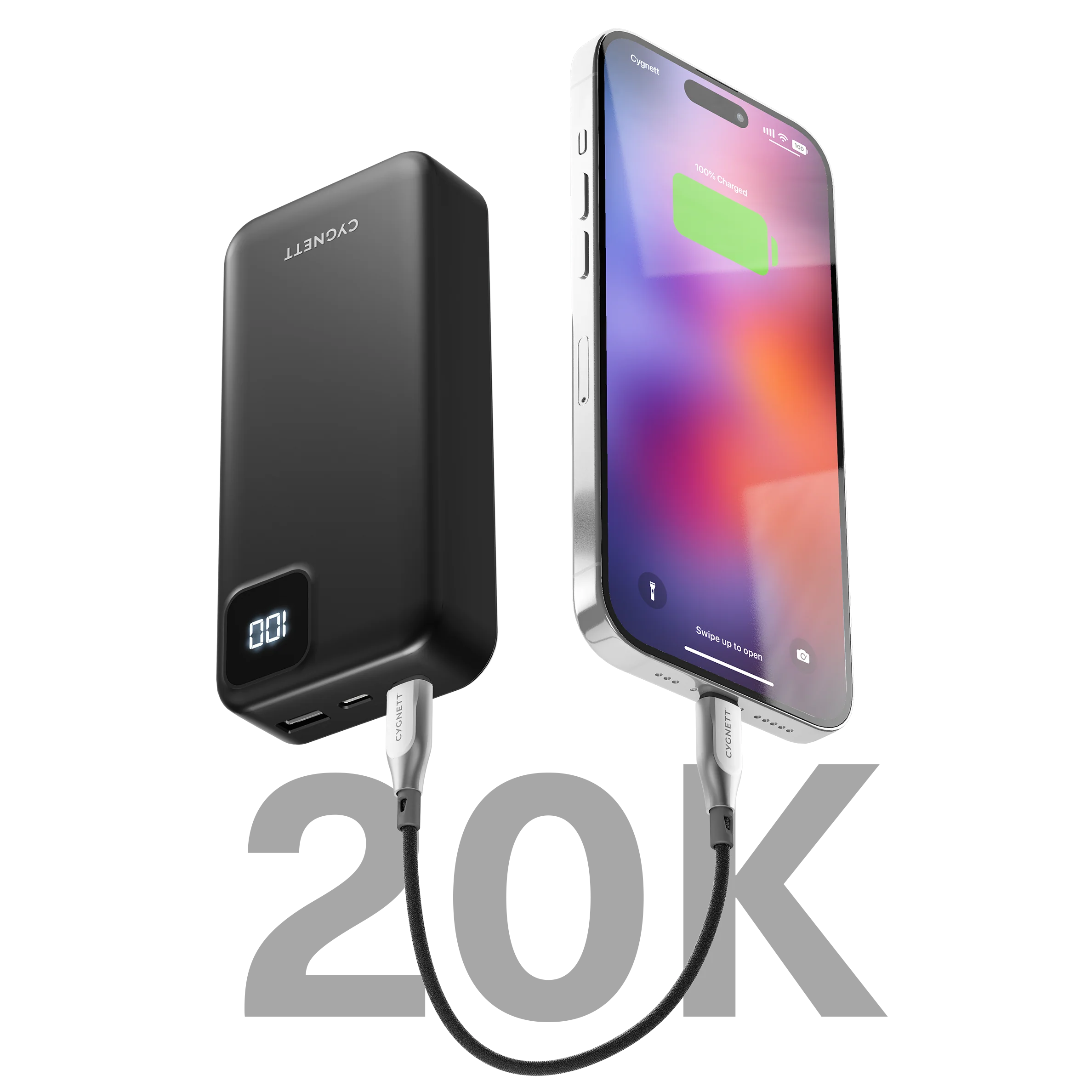 Power Bank 20K - Black - Image 2