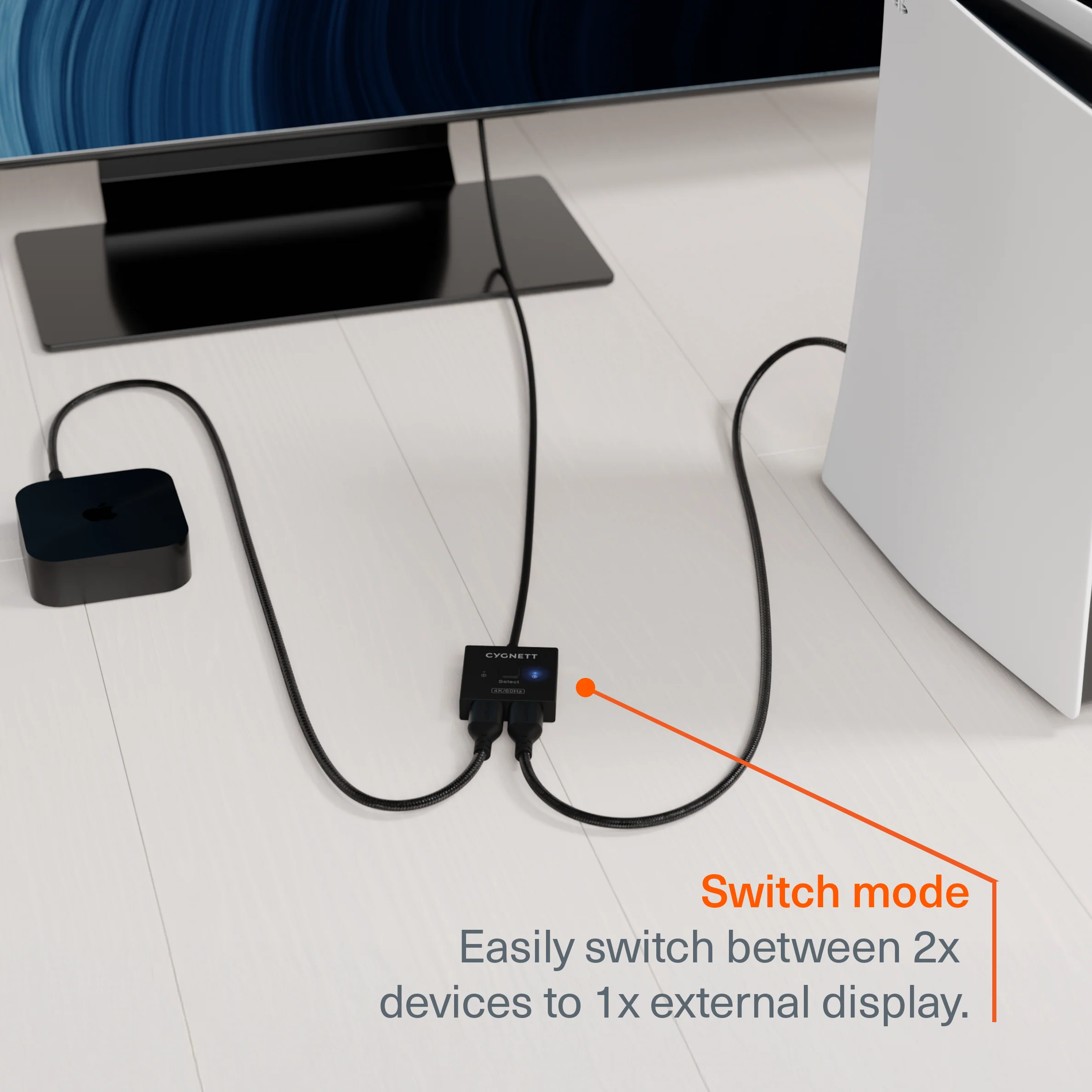 2-in-1 Bi-Directional Dual HDMI Switcher - Image 2