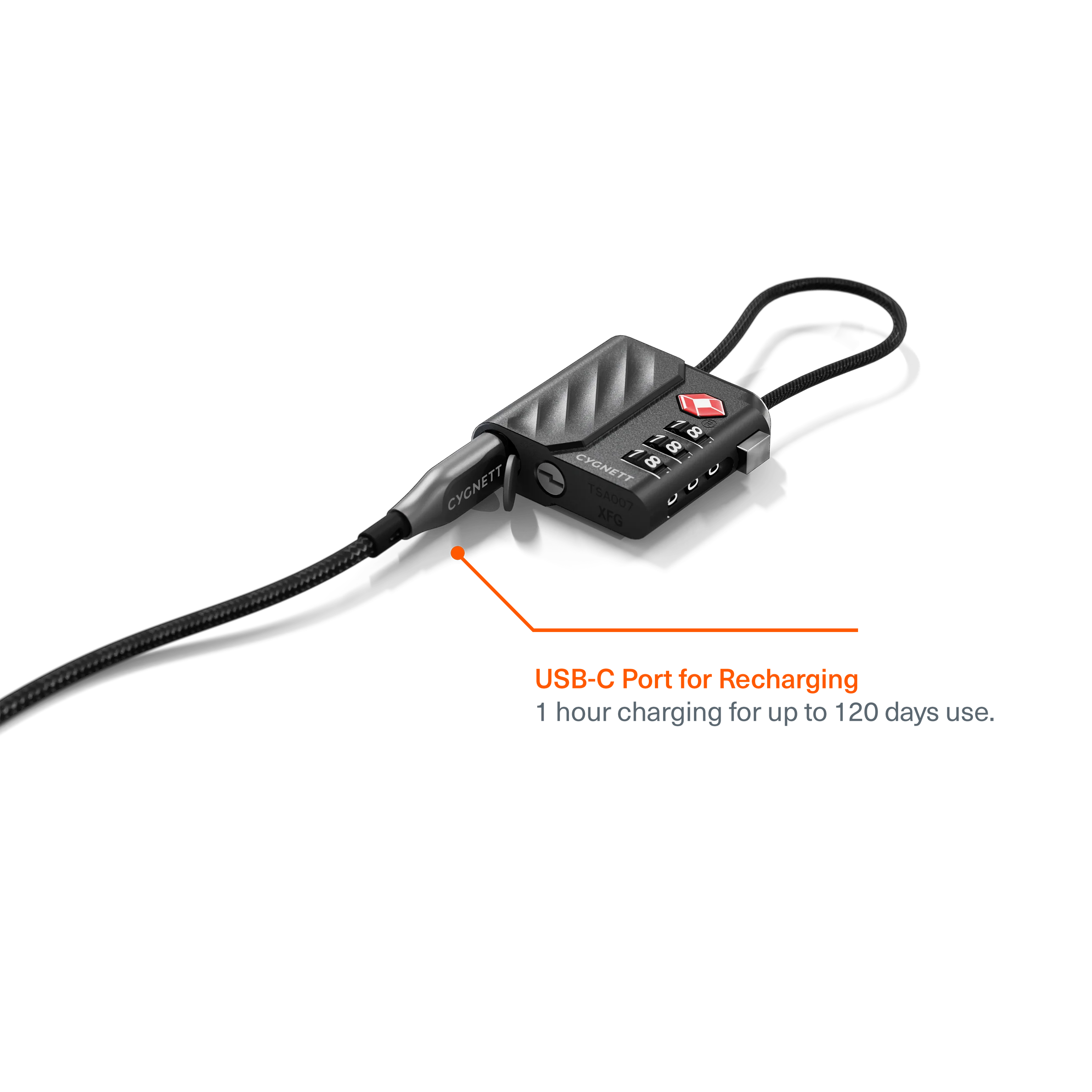 Bluetooth® TravelTag TSA Lock with USB-C Recharging - Image 4